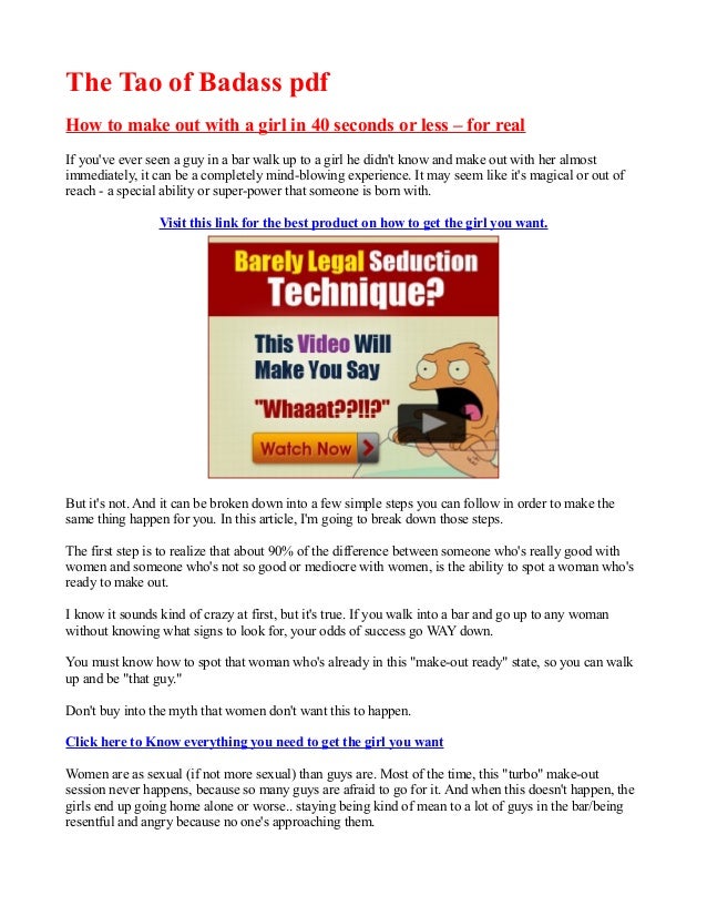 The Tao Badass System Pdf